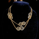38" Ben Anum Chain Link Station Vintage 90s Necklace