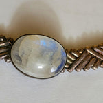 Stunning Sterling Silver Moonstone Mexican Necklace, Vintage Sterling Silver, Vintage Moonstone