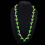 50s Studio Plastic Handmade Yellow and Green Vintage Necklace